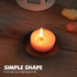 Iron Plate Candle HolderBlack Pillar Candle Holders for Table?Decorative Pillar Candle Plate?Pedestal Candle Stand for LED & Wax Candles, and Wax ...