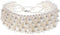 Fashion Multi Strand Simulated Pearl Resin Chain Collar Choker Statement Necklace Costume Jewelry for Women...