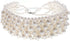 Fashion Multi Strand Simulated Pearl Resin Chain Collar Choker Statement Necklace Costume Jewelry for Women...