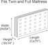 ComfortHome Mattress Bag for Moving and Storage, Twin and Full Size, 2 Pack Clear...