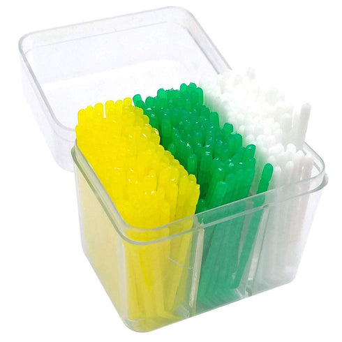 GARASANI Household, Travel Portable Disposable Plastic Curved Hook Toothpicks, Teeth Cleaning Tool, Anti-Slip Handle Design (300 Pcs)...