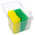 GARASANI Household, Travel Portable Disposable Plastic Curved Hook Toothpicks, Teeth Cleaning Tool, Anti-Slip Handle Design (300 Pcs)...