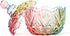 Danmu Colorful Glass Storage Jar with Lid, Candy & Cookie Jar, Jewelry Box, Buffet & Biscuit Containers (260ml / 9oz)...