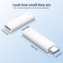 Jiunai 2 Pack USB-C to Pencil (1st Generation) Adapters for Apple Pencil 1st Gen, Female & Male USB C to Female Lightning Connector Charger compat...