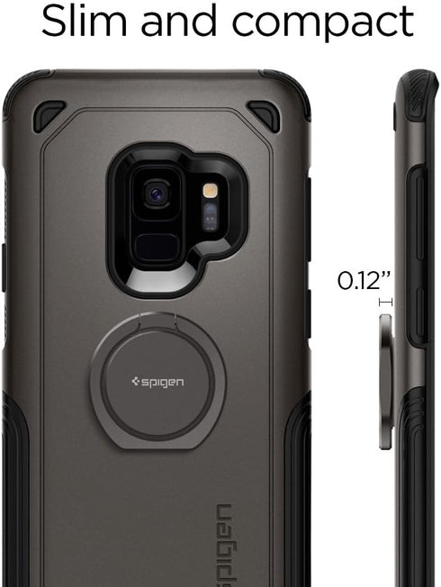Spigen Style Ring 360 Cell Phone Ring/Phone Grip/Stand/Holder for All Phones and Tablets Compatible with Magnetic Car Mount - Gun Metal......