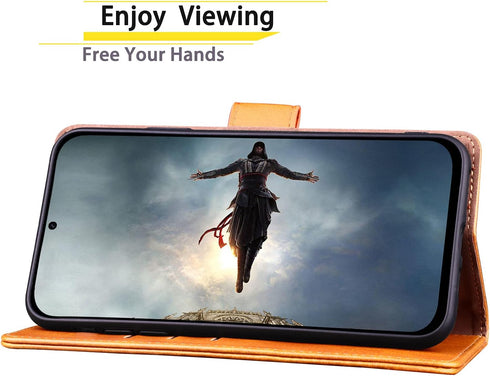 SUANPOT for Samsung Galaxy S21 Ultra 6.8" with RFID Blocking Leather Wallet case Credit Card Holder,Flip Folio Book Phone case Shockproof Cover Wo...