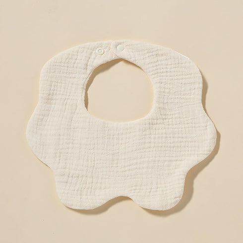 Muslin Baby Bibs Lap Shoulder Absorbent Drool Teething Bib Unisex Snap Cotton Soft 6 Layers Feeding Burp Cloth Bibs for Girls Boys Infant Toddler,...