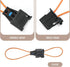 2 PCS Automotive Fiber Optic Short Circuit Test Ring, Female and Male Fiber Optic Bypass Loop Adapter Connectors, Audio Test Diagnostic Equipment ...