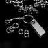 400 Pieces Premium 304 Stainless Steel Split Ring Double Jump Ring Small Key Chain Ring for Ornament Crafts, 4 Sizes(6mm 8mm 10mm 12mm Diameter)...