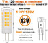 G4 LED Bulbs 110V-130V (Not Low Voltage 12V) G4 Bi-Pin Base Spotlight Lighting Dimmable 5W Warm White 3000K Replace 45W G4 Halogen Lamp, for Under...
