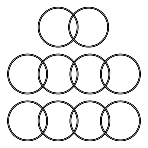 Othmro 50Pcs Nitrile Rubber O-Rings 0.05in Wire Dia 1.69in OD Metric Sealing Nitrile NBR Rubber Washers Round Buna-N O-Rings for Air Sealing Profe...