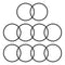 Othmro 50Pcs Nitrile Rubber O-Rings 0.05in Wire Dia 1.69in OD Metric Sealing Nitrile NBR Rubber Washers Round Buna-N O-Rings for Air Sealing Profe...