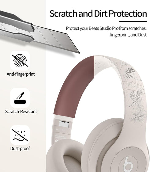 Silicone Headband Cushion for Beats Studio Pro, Anti-Scratch Washable Headband Cover ONLY Compatible with Beats Studio Pro Headset,Beats Wireless ...
