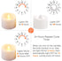 12 Pack Timer Tea Lights Candles Battery Operated, Flameless Flickering Fake Tealight Outdoor Electric Votive Candle Bulk for Halloween Decor...