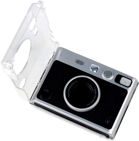 Mini Evo Clear Case for Fujifilm Instax Mini Evo Instant Camera Transparent Photo Printer Protector with Shoulder Strap Accessories Bundle (Clear ...