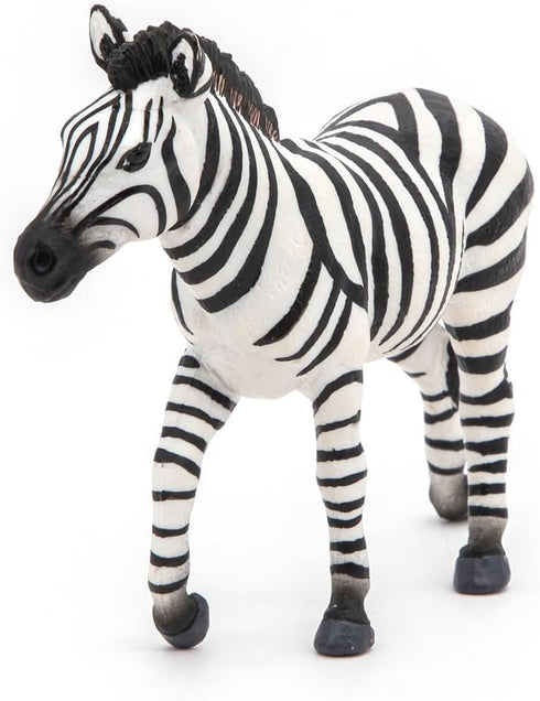 Papo -hand-painted - figurine -Wild animal kingdom - Male zebra -50249 -Collectible - for Children - Suitable for Boys and Girls- from 3 years old...