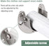 Cosweet 6 Packs Stainless Steel Closet Pole Sockets- Closet Rod End Supports, Flange Set Rod Holder with Screws for Easy Installation&Quick Remova...