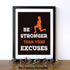 Sports Art Print,Inspirational Fitness Quote Wall Art Print,Motivational Workout Bodybuilding Phrases Art Painting , Set of 4 Art Posters?8 " x10 ...