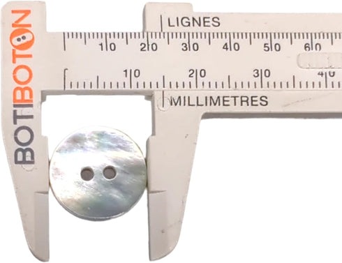 Natural Mother-of-Pearl Shell Buttons - AKOYA - 7 Sizes - Produced in Spain (15 mm)...