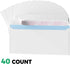 #10 Envelopes Self Seal Security Tinted Envelopes for Privacy & Business, Peel and Seal, NO Window, Letter Size 4-1/8 x 9-1/2 Inches, 24 LB,White ...