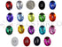 Allstarco 25x18mm Gold Topaz A2 1" Large Flat Back Oval Acrylic Rhinestones Cosplay Gems Plastic Jewels Embelishments DIY Crafts - 20 Pieces...