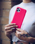 FELONY CASE for iPhone 11 - Neon Pink Case, Liquid Silicone with Anti-Scratch Microfiber Lining, 360° Shockproof Protective Cover...