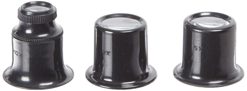 Fowler 52-660-020-0, 3-Piece Loupe Set with 2X, 5X, and 10x Magnification...