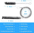 CPAP Tube Cleaning Brush – 7ft Flexible Stainless CPAP Mask and Tube Cleaning Brush and Handy 7.28in Mask Brush for Standard 22mm Diameter Tube – ...
