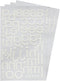 Magfok Iron on White Letters Transfer 1.4 Inch Flock Uppercase & Lowercase 4 Sheet (White)...