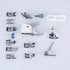 Youngine 15pcs Sewing Machine Presser Walking Foot Kit Professional Snap-On Low Shank Sewing Accessories for Brother, Singer, Viking, Janome, Kenm...