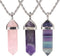 Justinstones Hexagonal Pointed Reiki Chakra Pendant Stainless Steel Chain Necklace 20" Iron Gift Box...