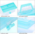 BTSKY Multipurpose Plastic Craft Storage Containers with Removable Tray, Clear Plastic Storage Box with Lid & Handle, Easy Carry & Stack Small Sto...