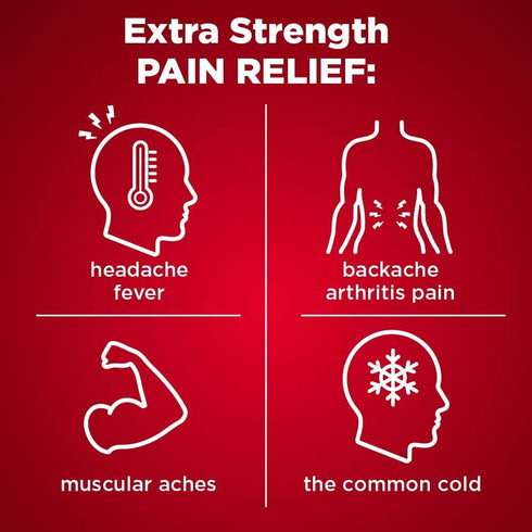 Amazon Basic Care Rapid Release Acetaminophen Caplets 500 mg, Extra Strength Pain Reliever and Fever Reducer, 400 Count...