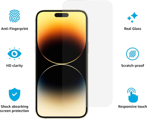 Casely iPhone 15 Plus Premium Tempered Glass Screen Protector...