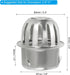 PATIKIL Dome Gutter Guard Filter, 304 Stainless Steel Downspout Strainer, Anti-Blocking Outdoor Gutter Cleaning Tool for Stops Leaves Debris, Fits...