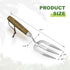 Garden Hand Fork, Hand Weeding Fork with Sharp Tine for Easy Uprooting Large Weeds, Stainless Steel Garden Fork, Comfortable Grip Wood Handle Hand...