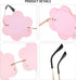 Strawberry Shape Sunglasses Retro Trendy Fun Sunglasses for Women Men Christmas Decorations Party Favor...