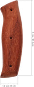 Zerodeko Kitchen Knife Replacement Handle Wooden Knife Repair Handle Cutter Grip Handle Knife Replacement Accessories Parts with Nuts for Home Dar...