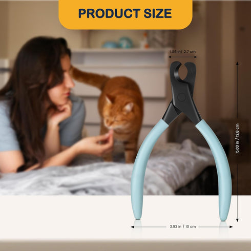BEZOX Professional Pet Nail Clippers, Premium Sharp & Safe Pets' Paw Trimmer for Large Dogs and Small Animals, Soft Grip Cat Claw Cutter with Buil...
