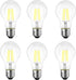 E26 LED Light Bulbs,40 Watt Equivalent,Classic Clear Glass A19 LED Filament Bulb Non-Dimmable 5500K Daylight White,Pack of 6...