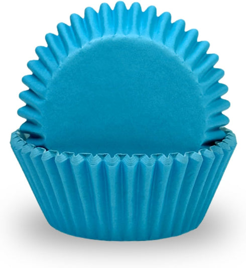 qiqee 300-Count Cupcake Liners Cupcake Cups Food Grade Solid Beautiful Blue Color Cupcake Papers Baking Cups Cupcake Wrappers (Standard Size)...