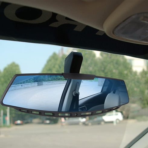 8sanlione Car Rearview Mirrors, Interior Clip-on Panoramic Rear View Mirror for Car, Wide Viewing Range, 12 inch HD Universal Use for Cars, SUVs, ...