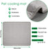 VeMee Cooling Mat Pad for Dogs Cats Ice Silk Mat Cooling Blanket Cushion for Kennel/Sofa/Bed/Floor/Car Seats Cooling (XL:40 x 28 inches, Grey)...