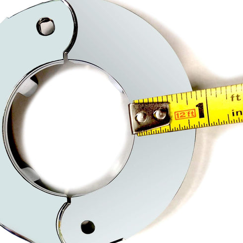 Floor and Ceiling Plate Split Flange, Fits 1-1/2 Inch IPS Galvanized Pipe or 2 Inch Copper Pipe, Chrome Finish (Pack of 6)...