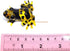 Handmade Mini 2" Blown Glass "Yellow-Banded Poison Dart Frog" Figurines Figures Art,Collectible Dollhouse Gift Ideas,Miniature Animals,Tiny Orname...