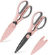 Country Kitchen Set of 2 Kitchen Scissors-Stainless Steel Kitchen Shears, Cooking Scissors for Cutting Meat, Chicken, Herbs and Produce with Blade...