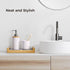 3-in-1 Sink Caddy Instant Dry Sink Organizer, Fast Drying Diatomaceous Earth Stone, Kitchen Sponge Holder, Water Absorbing Sink Rack for Modern Co...