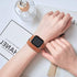 Bestig Bands Compatible with Apple Watch Band 38mm 40mm 41mm 42mm 44mm 45mm 46mm 49mm Women Men, Genuine Leather Double Tour Designed Slim Thin St...