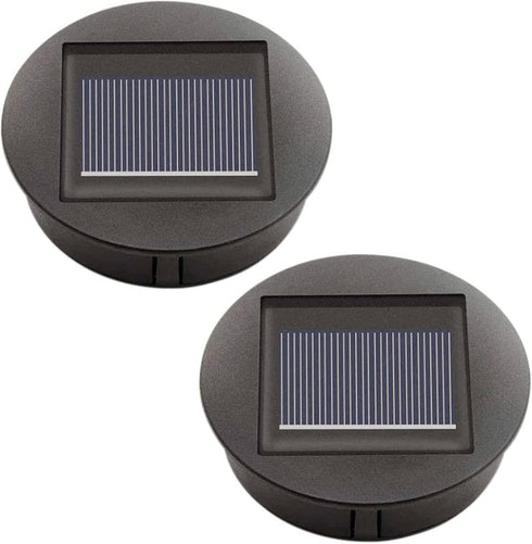 2Packs Replacement Solar Light Parts, Waterproof Solar Light Tops, Decorative LED Solar Panel Lantern Lights for Outdoor Hanging Lanterns Garden P...