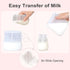 Reusable Breast Milk Storage Bags | 8.5oz Silicone Breast Milk Storage Bags Freezer, 7pcs Double Seal, BPA Free Breastmilk Storage Container for B...